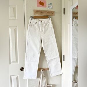 Levi’s white jeans
